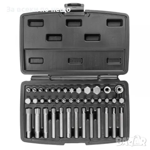 Комплект накрайници – торкс 40 части RockForce, снимка 2 - Други инструменти - 50361384