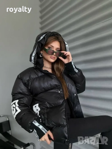 Ch🅰️nel Черно Зимно Дамско Яке , снимка 2 - Якета - 52162238