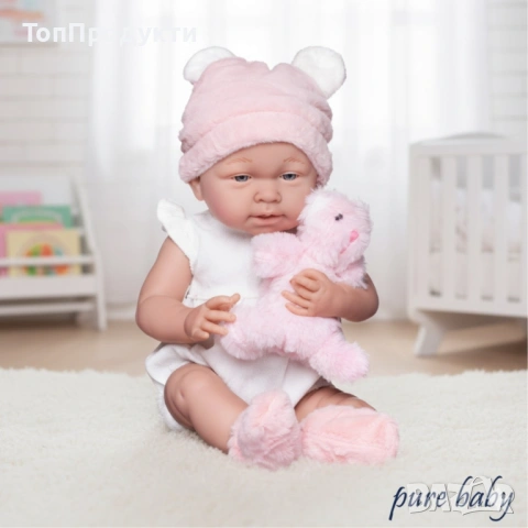 Реалистична бебе кукла Pure Baby – най-добрият подарък, който учи на грижа и любов -45см, снимка 2 - Други - 53147892