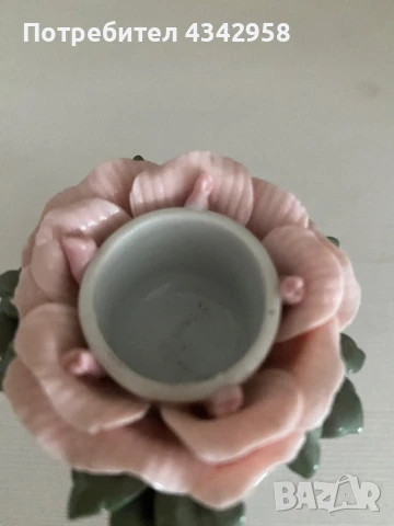 Порцеланов ретро свещник .Германия , снимка 3 - Антикварни и старинни предмети - 50723828