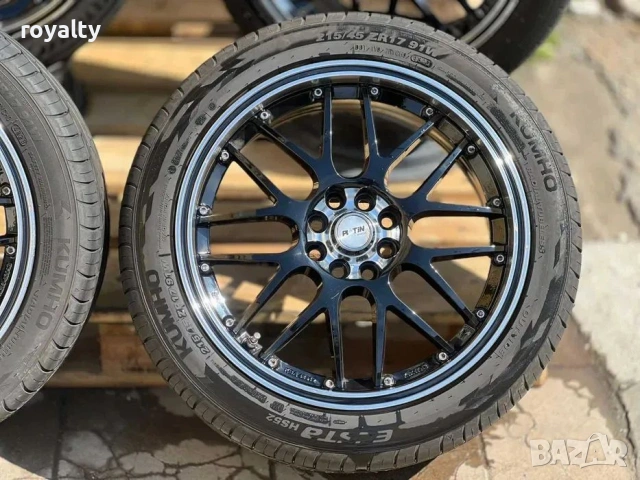 4х100 / 4х108 17 Цола Джанти Mitsubishi Renault Citroen Ford ЕТ 35 J 7 Цо 63.4 на 58.1 втулка Гуми л, снимка 5 - Аксесоари и консумативи - 54010747