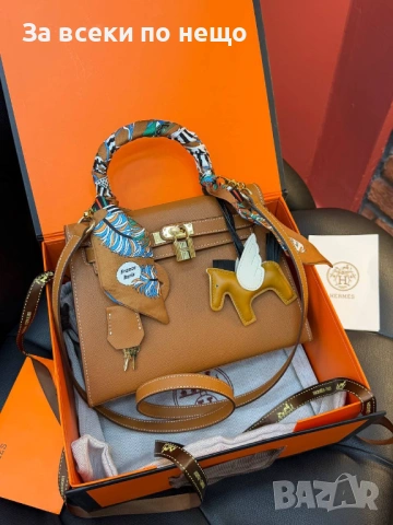Hermes Дамска Чанта Естествена Кожа Хермес - Налични Различни Цветове Код SK746, снимка 3 - Чанти - 53158882