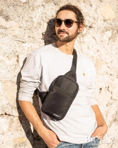 Водоустойчива слинг чанта за през рамо. Мини раница WATERFLY, снимка 7 - Раници - 52384542