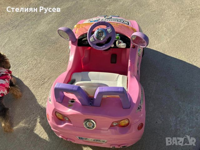 електрическа детска акумулаторна количка / кола / розова - цена 90лв -детето кара само колата -БЕЗ д, снимка 2 - Коли, камиони, мотори, писти - 45860002