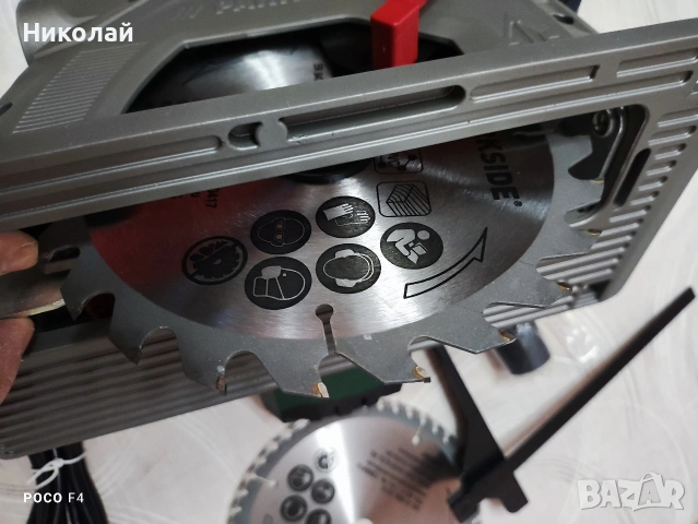Ръчен циркуляр Parkside PHKS 1350 D3, снимка 5 - Други инструменти - 53461904