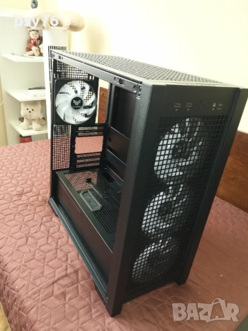 Кутия ASUS TUF GAMING GT302 TG ARGB BLACK Case, снимка 3 - Захранвания и кутии - 50975775