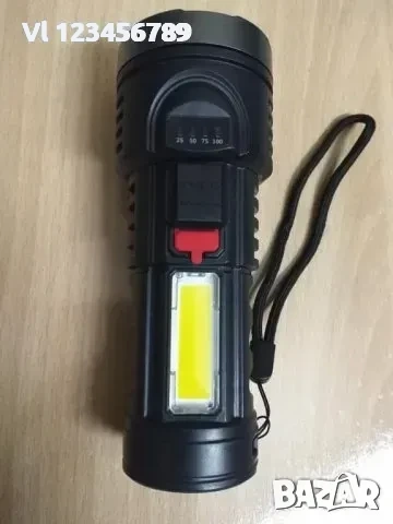 Олекотен акумулаторен прожектор модел bl-822 + COB осветление 