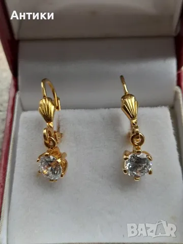 Позлатени обици , снимка 5 - Обеци - 49816967