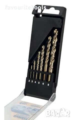 Комплект свредла за метал DeWALT DT4956, HSS-Co, 2 – 8mm, 6 бр., снимка 2 - Други инструменти - 50250198