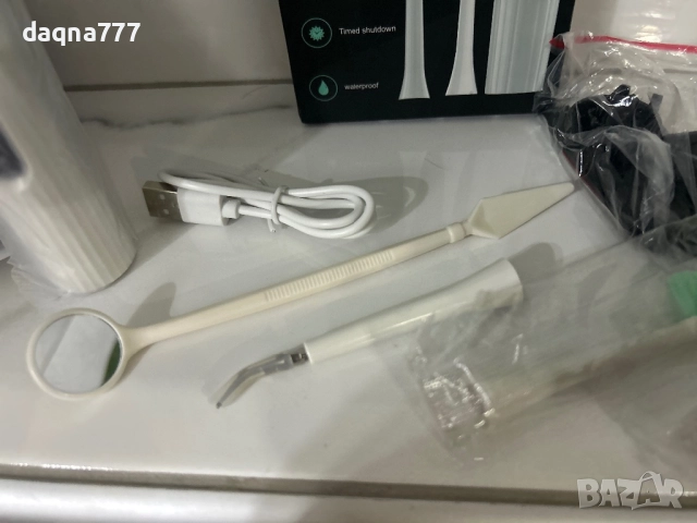 Висококачествен почистващ апарат за зъбна плака домашна употреба и четка за зъби комплект, снимка 7 - Други - 52253394