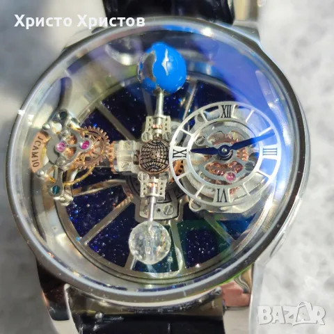 Мъжки луксозен часовник Jacob & Co Geneve Astronomia Tourbillon , снимка 5 - Мъжки - 47149382