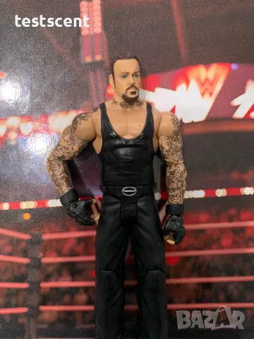 Екшън фигура WWE The Undertaker Гробаря Basic series играчка Mattel short hair, снимка 6 - Колекции - 48829994