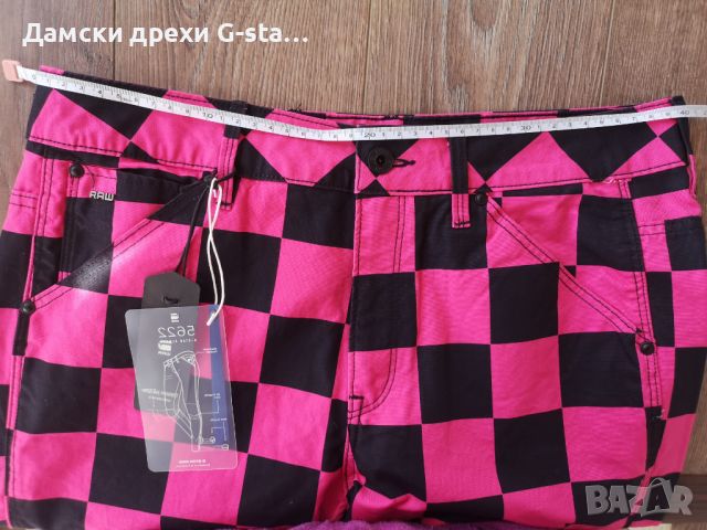 Дамски панталон G-Star RAW® 5622 3D MID BOYFRIEND COJ WMN REBEL PINK/BLACK AO,размери W28;29  /287/, снимка 7 - Панталони - 46359176