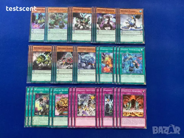 Yu-Gi-Oh! Dinomist COMPLETE DECK готово тесте за игра 40 карти, снимка 3 - Карти за игра - 47489594