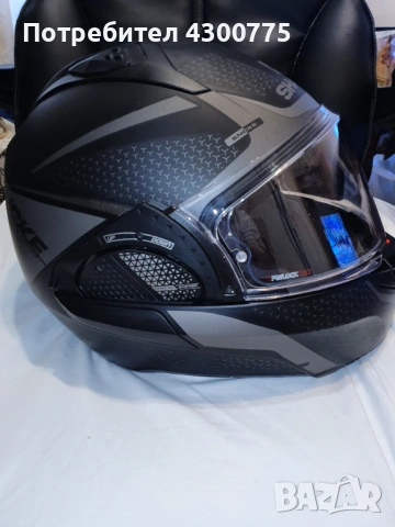 Модулна каска Shark EVO GT Encke Matt Black Anthracite, снимка 3 - Аксесоари и консумативи - 53080556