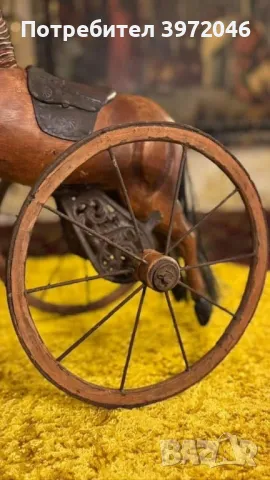 Антикварно конче велосипед от 19 век , снимка 8 - Антикварни и старинни предмети - 49694129