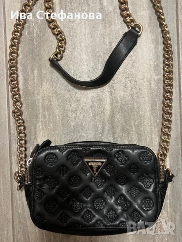 Уникална оригинална моркова черна чанта Guess, снимка 10 - Чанти - 47319974