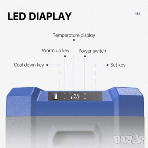 Портативен компресорен хладилник NL50 – Alpicool / 50Л – 12V/24V/220V, снимка 3 - Аксесоари и консумативи - 52892511