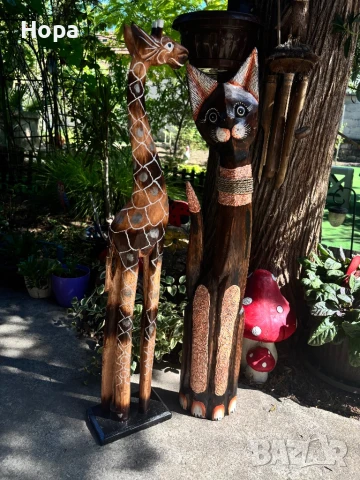 Котки от дърво , снимка 2 - Статуетки - 31400801