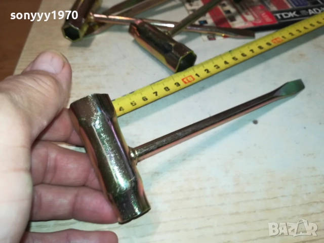 КЛЮЧ ЗА СВЕЩИ С ОТВЕРТКА ЗА РЕЗАЧКА 25ЛВ ЗА БРОЙ 2911251723, снимка 9 - Градинска техника - 52585175