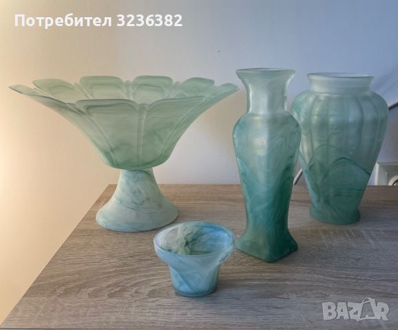 Фруктиера, голяма ваза, малка ваза, свещник, снимка 1 - Декорация за дома - 45747176