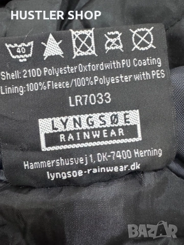 Мъжки водо и ветро непромукаем костюм LYNGSOE RAINWEAR.Размер 2XL, снимка 8 - Спортни дрехи, екипи - 52485991