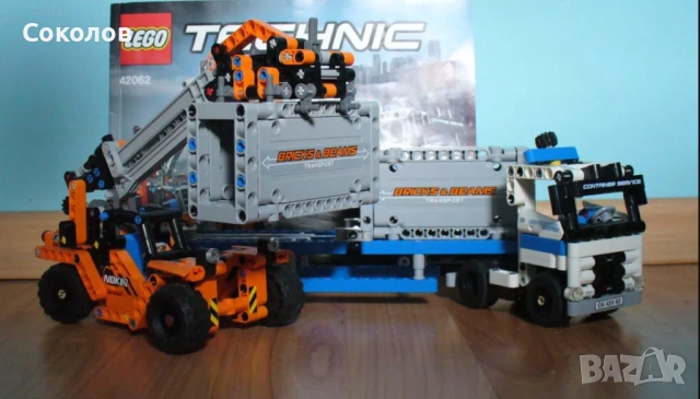LEGO Technic 42062 Контейнерен терминал "2 в 1" и 42002 модел "2 в 1", снимка 3 - Конструктори - 54001216