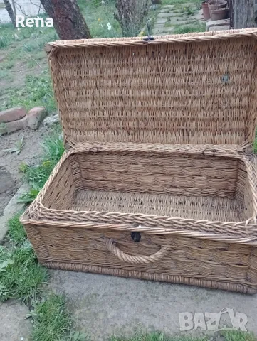 Антики  Плетен куфар от миналия век/уникат/, снимка 8 - Антикварни и старинни предмети - 49993951