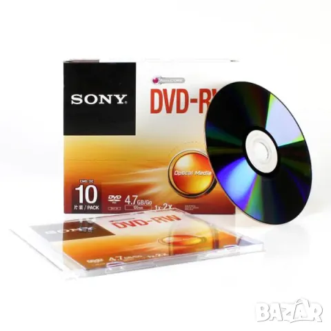 Нови Sony AccuCORE DVD-RW 4.7GB 102min (1x-2x) - последна бройка, снимка 3 - Чанти, стативи, аксесоари - 50414935