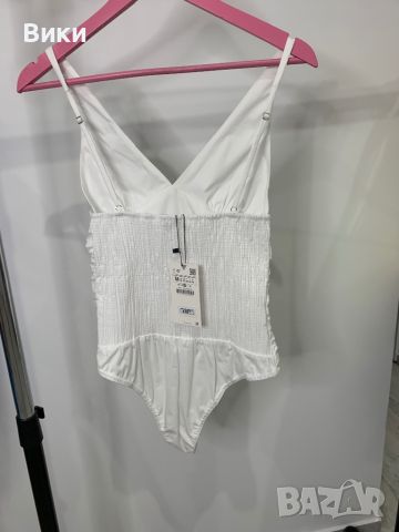 Ново боди на Zara с етикет, размер S, снимка 8 - Корсети, бюстиета, топове - 45102071