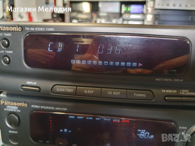 Аудиосистема Panasonic SA-CH350 В отлично техническо и визуално състояние. Лека забележка на касетит, снимка 9 - Аудиосистеми - 50782582