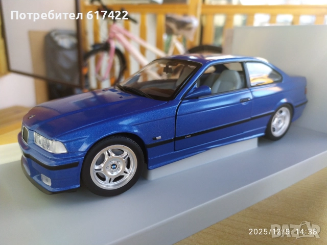 1:18 Метален модел на BMW M3 Coupé /Е36/ -  UT Мodels, снимка 3 - Колекции - 52708833
