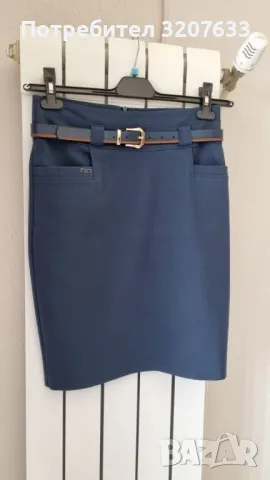 Елегантна дамска пола с коланче