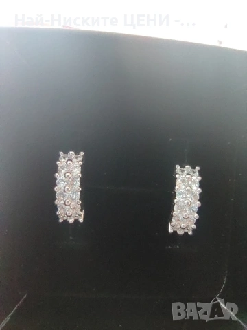 Сребърни обеци Melie с печат 925, снимка 3 - Обеци - 53135093