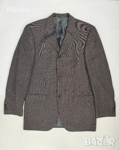 JOOP! Vintage Многоцветено вълнено мъжко сако с рибена кост L