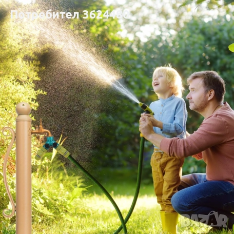 Двоен разклонител за чешма с кранове – 1/2" и 3/4" съвмести 4528мост, снимка 8 - Напояване - 52644239