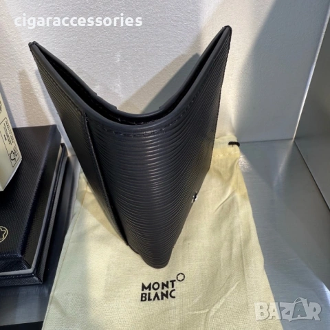 Оригинален Montblanc мъжки портфейл – естествена кожа, пълен комплект, снимка 3 - Портфейли, портмонета - 53747331