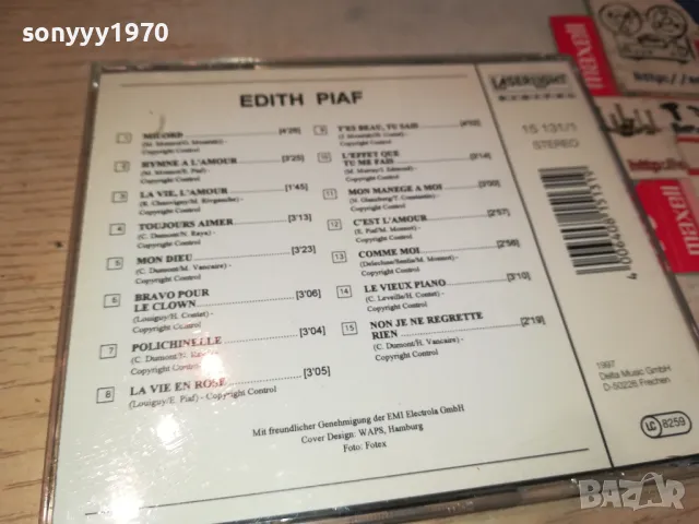 EDITH PIAF-ORIGINAL CD-ВНОС GERMANY 2702251731, снимка 11 - CD дискове - 49303652