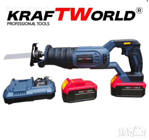 Професионален Акумулаторен Саблен Трион KraftWorld + 3 ножчета, снимка 3 - Други инструменти - 50358438