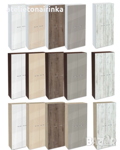 Етажерка Ава 5 с цели врати постформинг