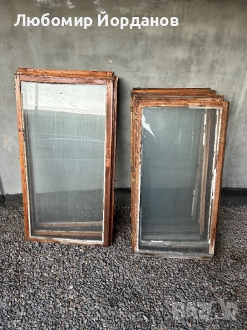 Дървена дограма – 8 бр., размери 140×80 и 130×70 см, снимка 2 - Дограми - 53622155