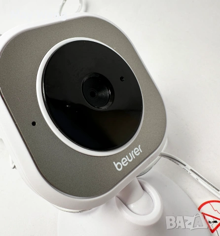Видео бебефон Beurer BY 110, 2.8" LCD дисплей, отлично състояние, снимка 3 - Бебефони - 53248657