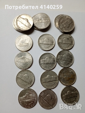 САЩ МОНЕТИ ГОЛЯМ ЛОТ 5 ЦЕНТА 1958 до 2020 г , снимка 7 - Нумизматика и бонистика - 52451361