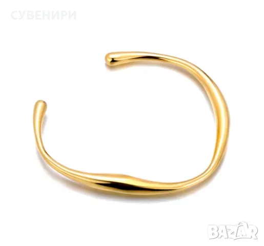 Гривни от медицинска стомана в златисто и сребристо , снимка 6 - Гривни - 49687327