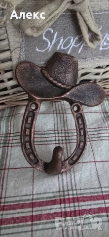 Закачалка подкова, каубой– чугун.