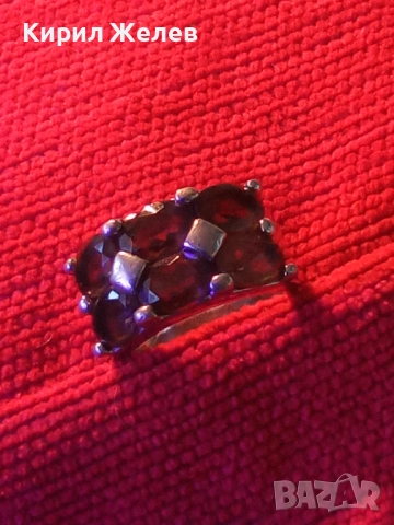 Сребърен пръстен дизайн тип Банда с Опушен кварц ювелирна изработка 51832, снимка 14 - Пръстени - 52961333