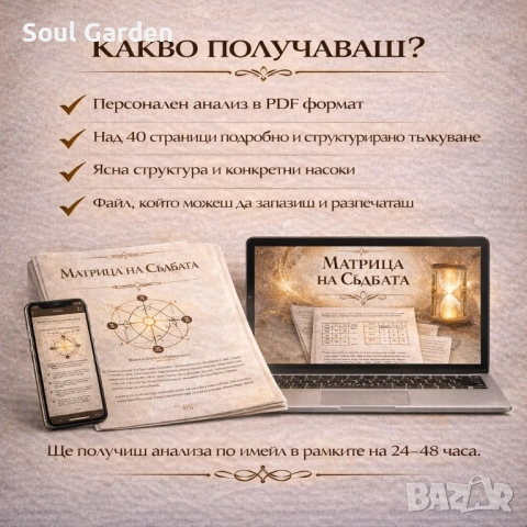 Матрица на Съдбата – Персонален Нумерологичен Анализ (40+ страници), снимка 5 - Друго ясновидство - 53689146