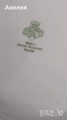 Плато с рози ГДР, снимка 3 - Чинии - 54196745