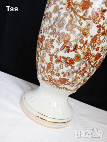 Голяма порцеланова ваза кашмир, снимка 4 - Вази - 51872007