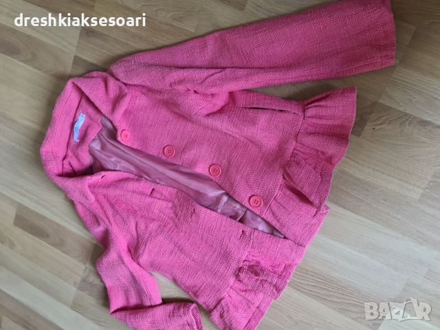 Италианско Розово прасковено сако, снимка 4 - Сака - 46118273